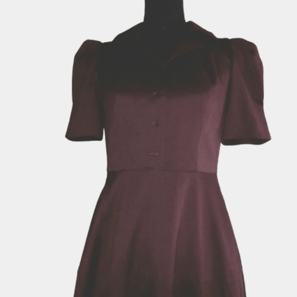 Gal Meets Glam Burgundy Dress Size 2 - Picture 5 of 15